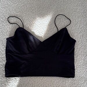 Garage Black Crop Top
